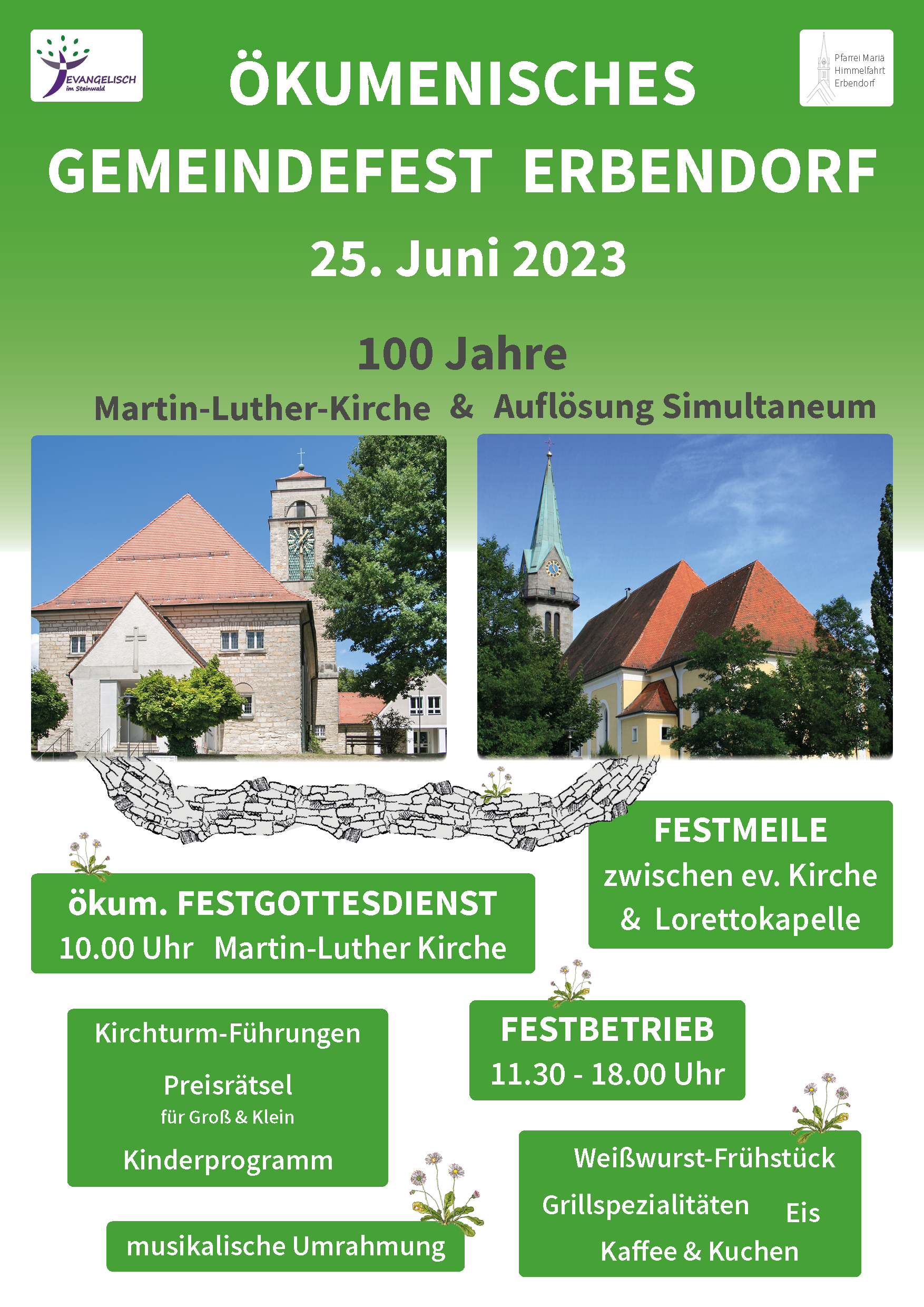 Plakat ökumenisches Gemeindefest Erbendorf 2023_klein